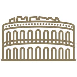 Art of Colosseum in Italy