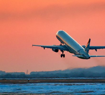 Image of a plane flying